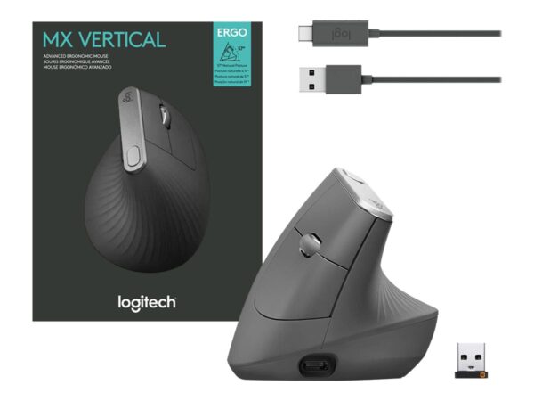 Logitech MX Vertical - Mouse - Ergonomic