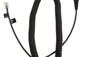 JABRA QD to RJ10, coiled, 0,5 - 2 meters