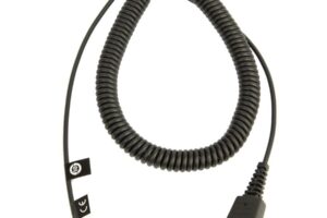 JABRA QD Cord to RJ10, coiled, 0,5 - 2 m