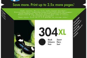 304Xl Black Original Ink