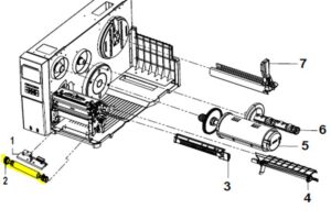 PLATEN ROLLER ASSY for MH241