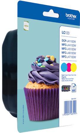 Lc-123 Ink Cartridge 3 Pc(S)