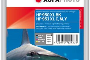 Ink Color B/C/M/Y, HP No. 950