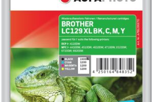 Ink B/C/M/Y rpl LC129XVALBK