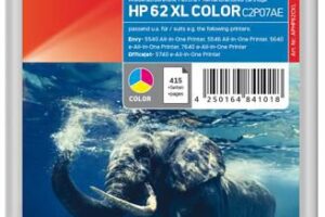 Ink Color HP No. 62 XL