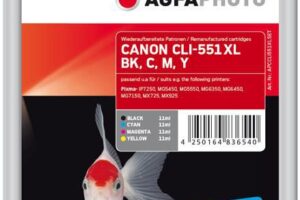 Ink B/C/M/Y 4x11 ml.