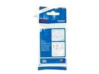 Tape/TZER234 12MM GOLD ON WHITE RIBBON