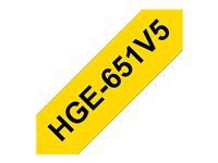 HGe-651V5/tape/yellow/black/24mm/8m