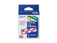 Tape/TZEMPRG31 12MM BLACK ON RED GINGH