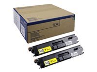 BROTHER 2x TONER YELLOW TN900y