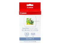 CANON KC-18IS card size, square label
