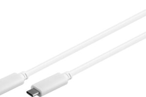 MicroConnect USB-C Gen2 cable, white. 3m