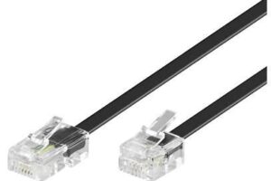MicroConnect RJ11-RJ45 1M M/M Black