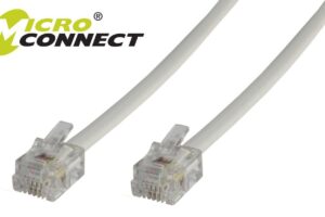 MicroConnect Modular Straight RJ12 6C/6P 2m