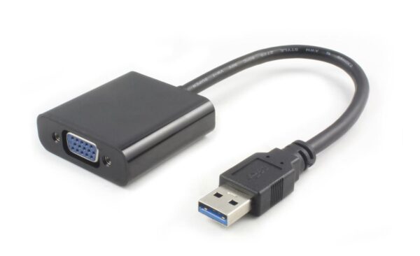MicroConnect USB 3.0-VGA M/F Black