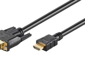 MicroConnect HDMI 19 - DVI-D 18+1 2m M-M