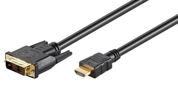 MicroConnect HDMI 19 - DVI-D 18+1 2m M-M