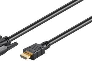 MicroConnect HDMI 19 - DVI-D M-M Cable 1.8m