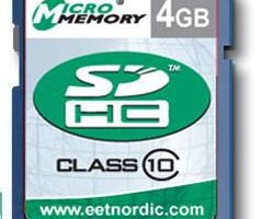 CoreParts 4GB SDHC Card Class 10