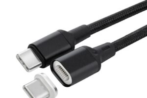 MicroConnect USB-C Magnet Cable, 1m, Black