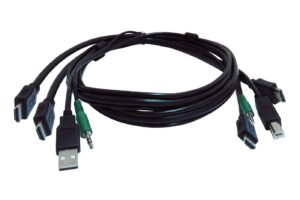 Black Box 10 ft KVM USB Dual HDMI Cable