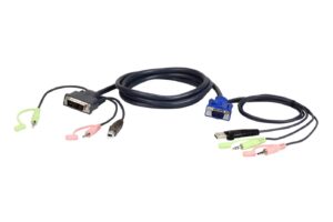 Aten VGA USB to DVI KVM Cable 1,8m
