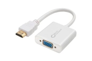 MicroConnect Adapter HDMI - VGA M/F, White