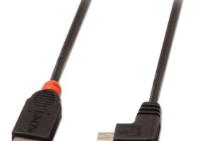 Lindy Usb2.0 A/Mini-B 90 Degree 1M