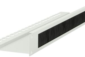 Lanview 1U 19" L BENT, BRUSHED CABLE