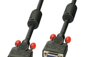 Lindy VGA Cable M/F, Black, 1m
