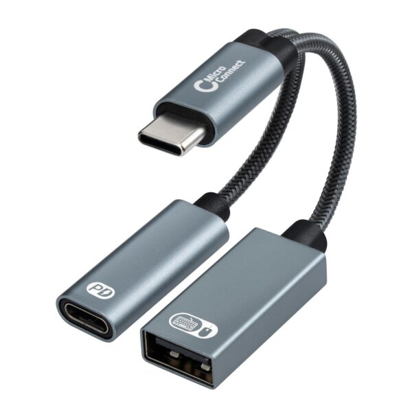 MicroConnect USB-C to USB-C PD and USB-A