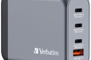 Verbatim GNC-100 GaN Charger 100W with