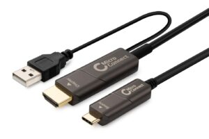 MicroConnect USB-C HDMI fiber cable 10m