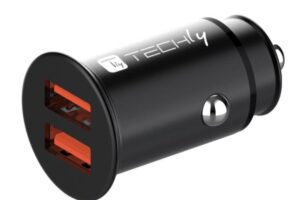 Techly Mini Car Charger 2 Ports