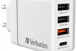 Verbatim USB Wall Charger 30W, White
