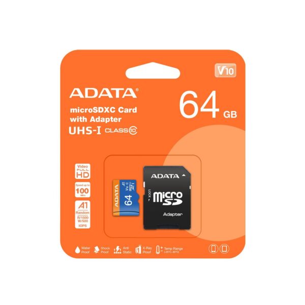 ADATA 64GB UHS-I CL10 A1 V10