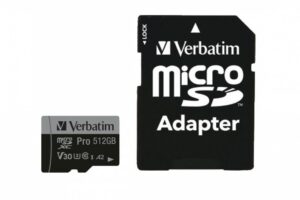 Verbatim MICRO SDXC CARD PRO U3 C10 A2