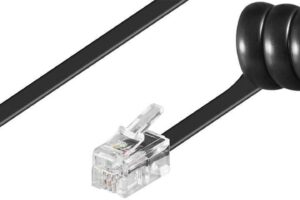 MicroConnect RJ10-RJ10 7M M/M Black