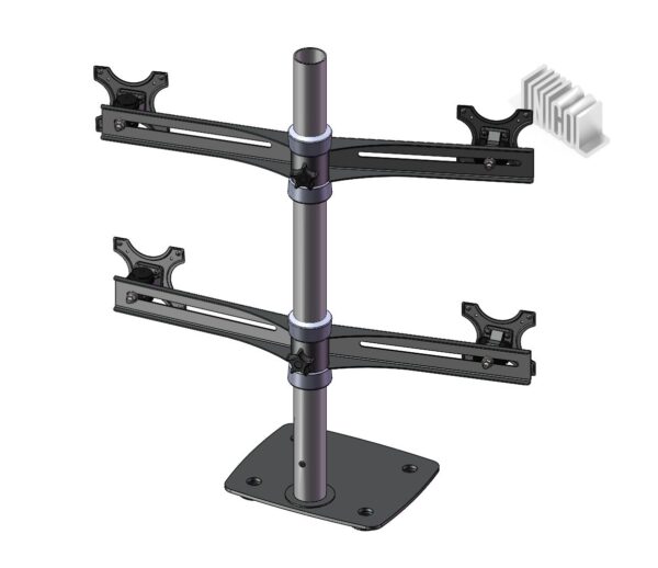 Unicol TWIN BOLTDOWN MOUNT 2 X 2 UNIT
