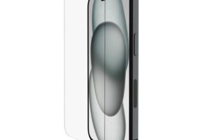 Belkin ScreenForce UltraGlass 2 - Skjermbeskyttelse for mobiltelefon - 9H, behandlet - glass - for Apple iPhone 15