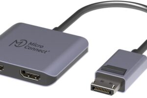 MicroConnect DisplayPort to 2x HDMI female