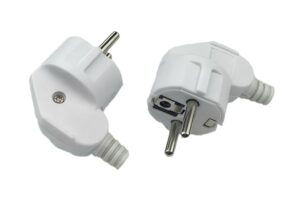MicroConnect Angled schuko power plug,