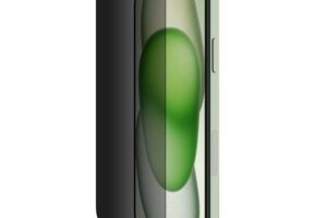 Belkin ScreenForce Pro - Skjermbeskyttelse for mobiltelefon - 2.5D - glass - med personvernsfilter - glass - for Apple iPhone 14 Pro Max, 15 Plus