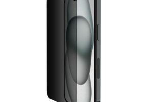 Belkin ScreenForce Pro - Skjermbeskyttelse for mobiltelefon - 2.5D - glass - med personvernsfilter - glass - for Apple iPhone 14 Pro, 15