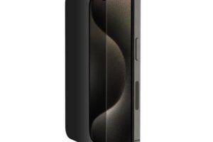 Belkin ScreenForce Pro - Skjermbeskyttelse for mobiltelefon - 2.5D - glass - med personvernsfilter - glass - for Apple iPhone 15 Pro