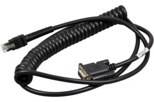 Zebra Cable, RS232, DB9, coiled