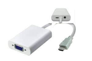 MicroConnect Adapter HDMI - VGA M/F, White