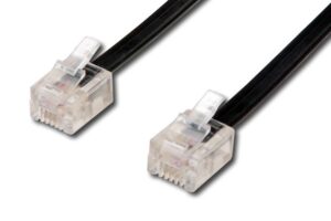 MicroConnect TEL 6P4C/RJ11Black 3m
