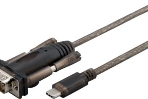 MicroConnect USB - C - Serial DB9 1m M-M