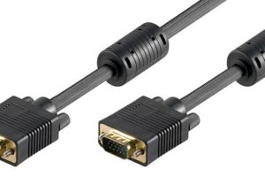 MicroConnect SVGA HD15 5m M-M w.ferrit core